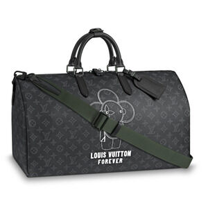 Louis Vuitton Keepall Bandouliere 50 Vivienne Eclipse Duffle Weekend Travel Bag